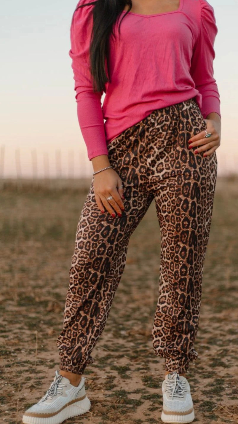 Cheetah Babe Joggers