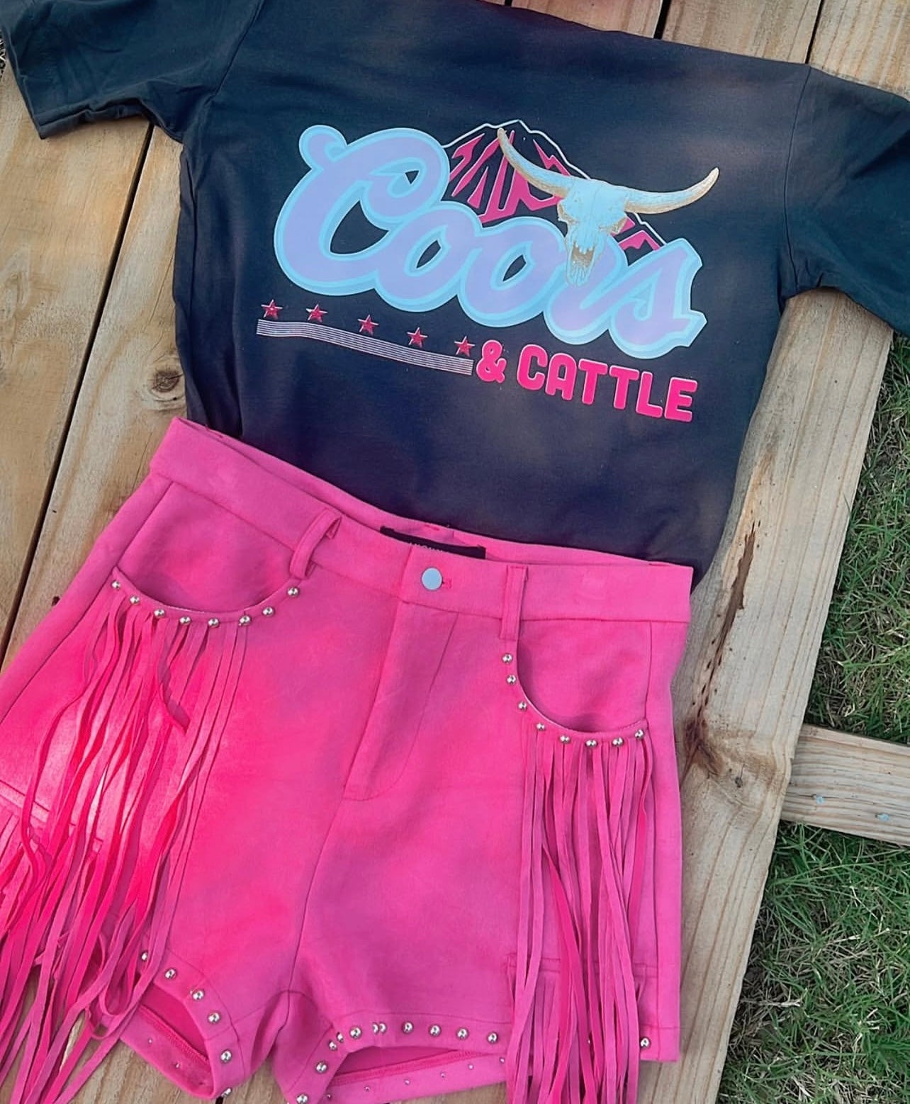 Pink Cattle Tee