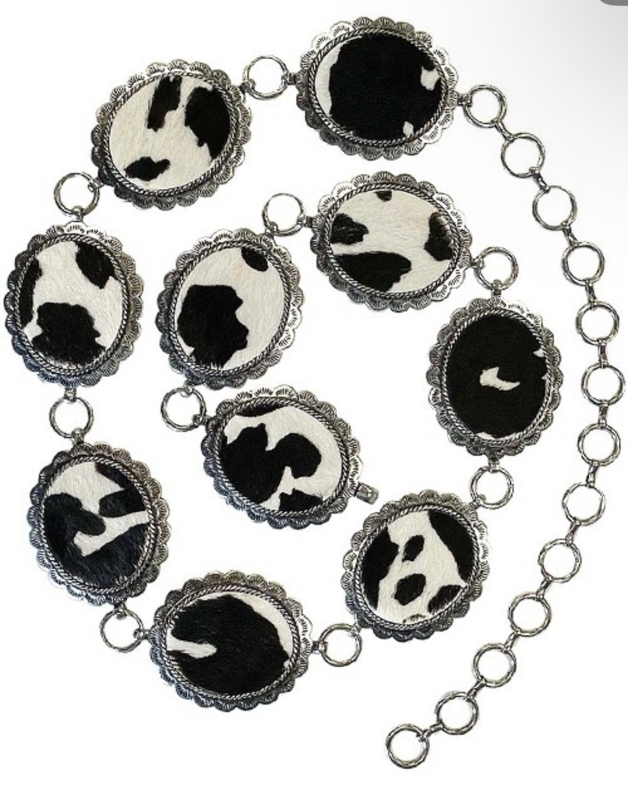 Cow Print Belt
