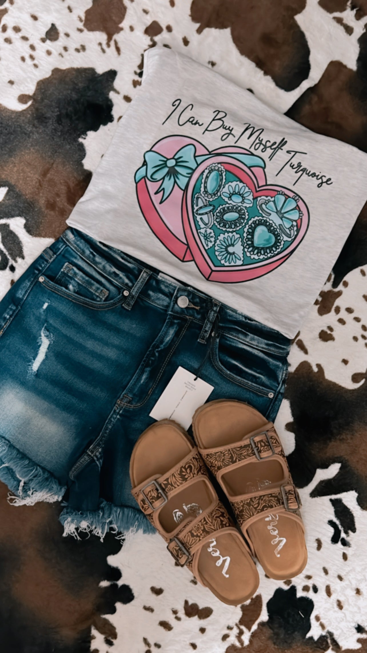 Turquoise Heart Tee