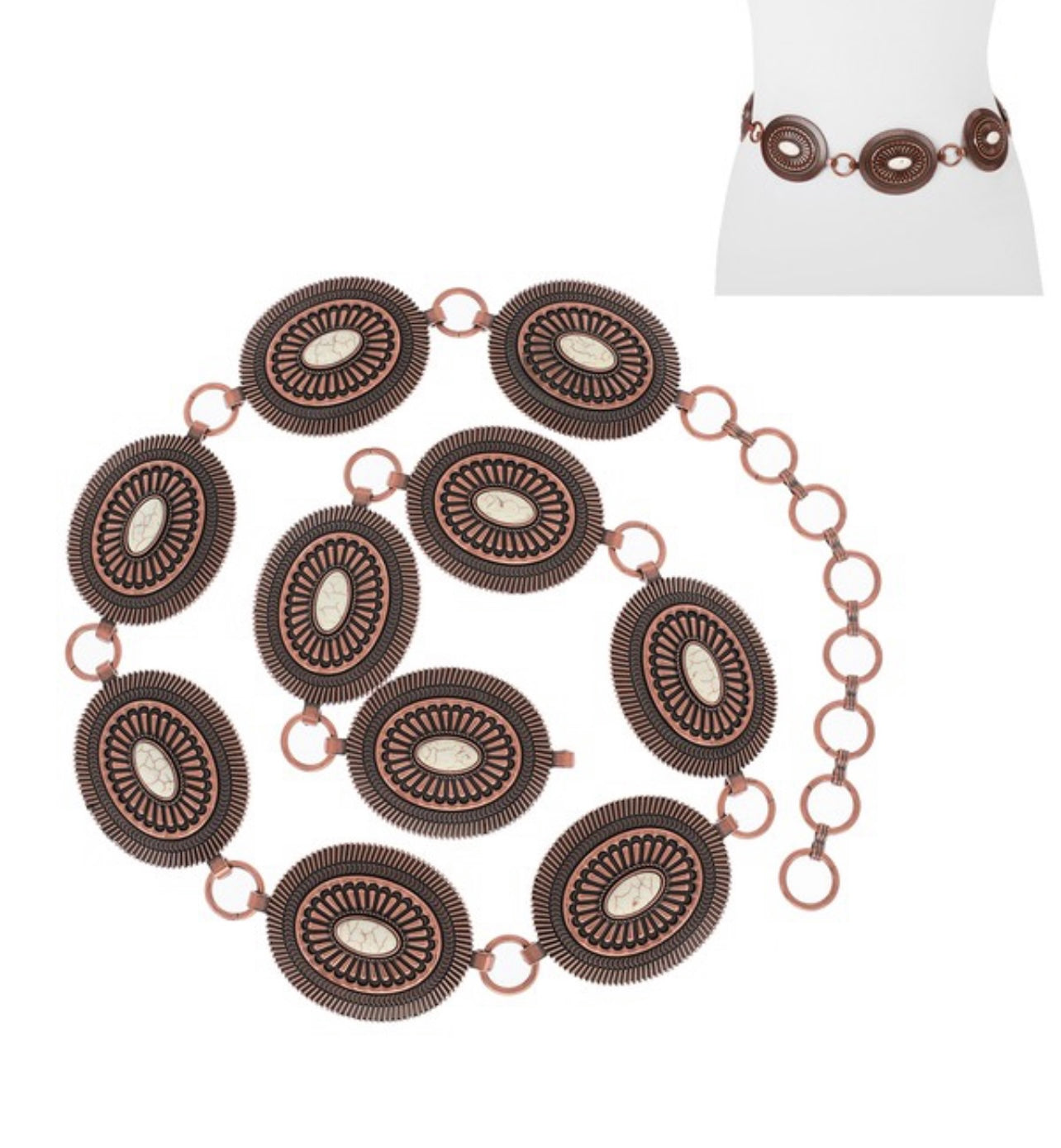 Bronze Chain Belt