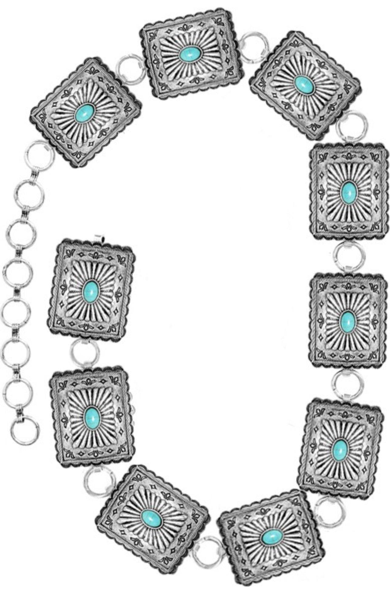 Concho Rectangle Belt