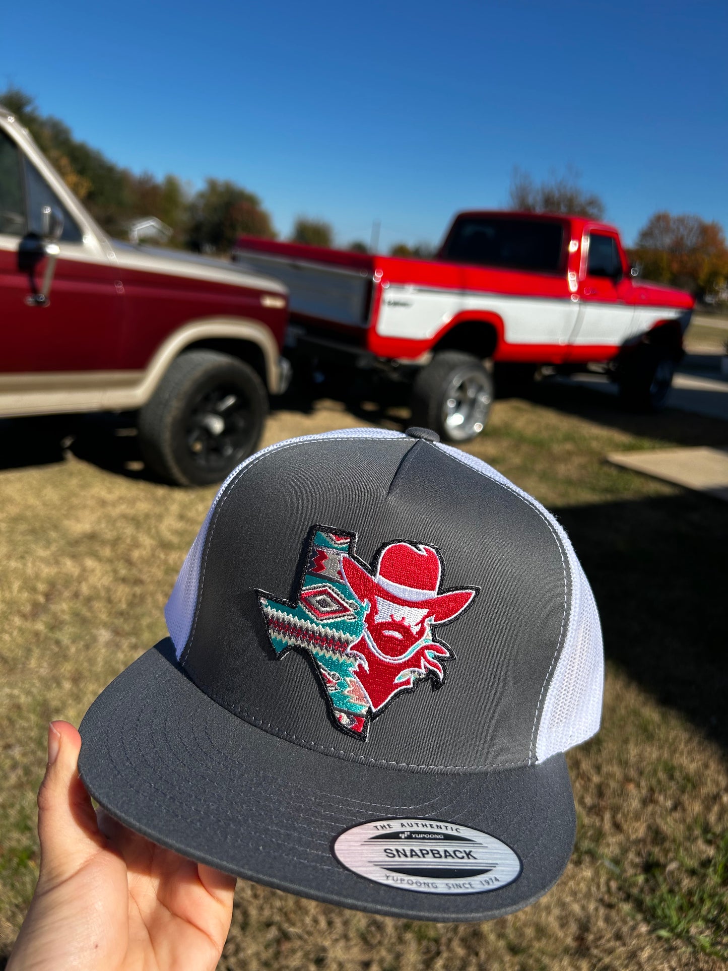 Texas Cowboy Snapback Gray
