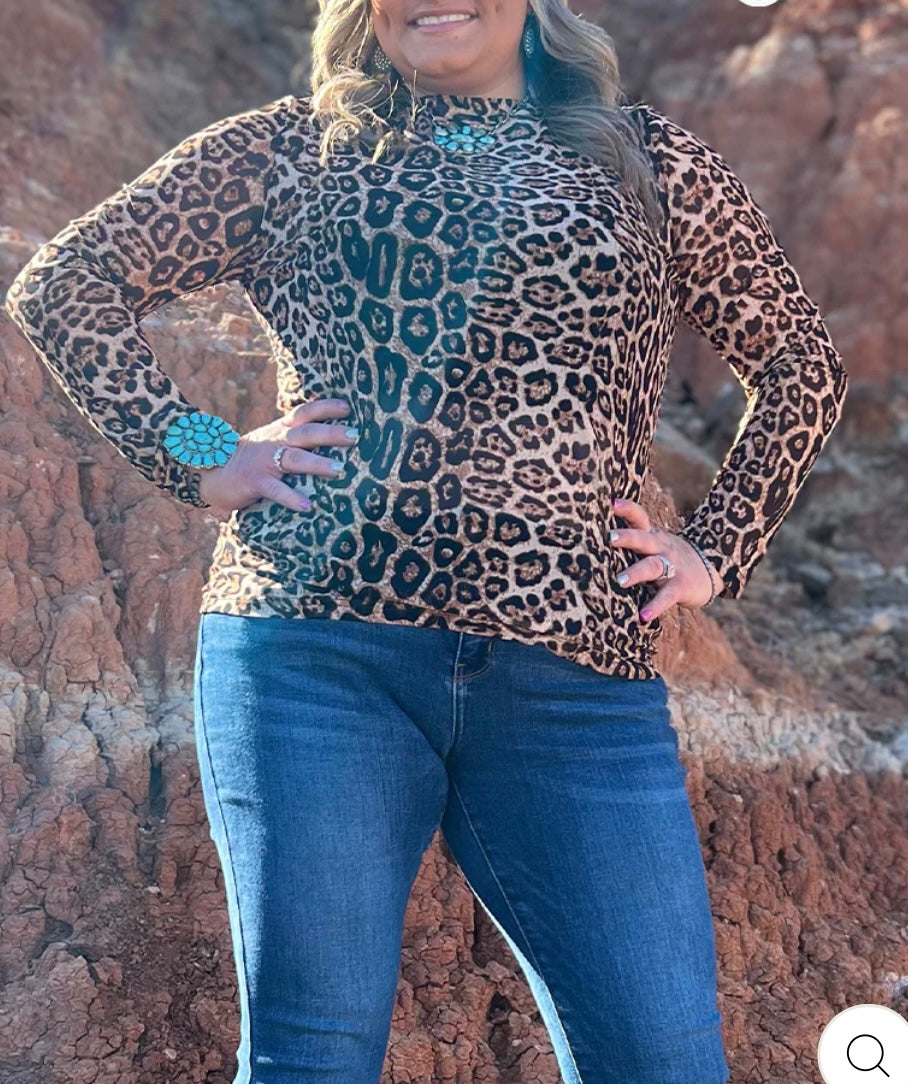 Hear Me Roar Mesh Top