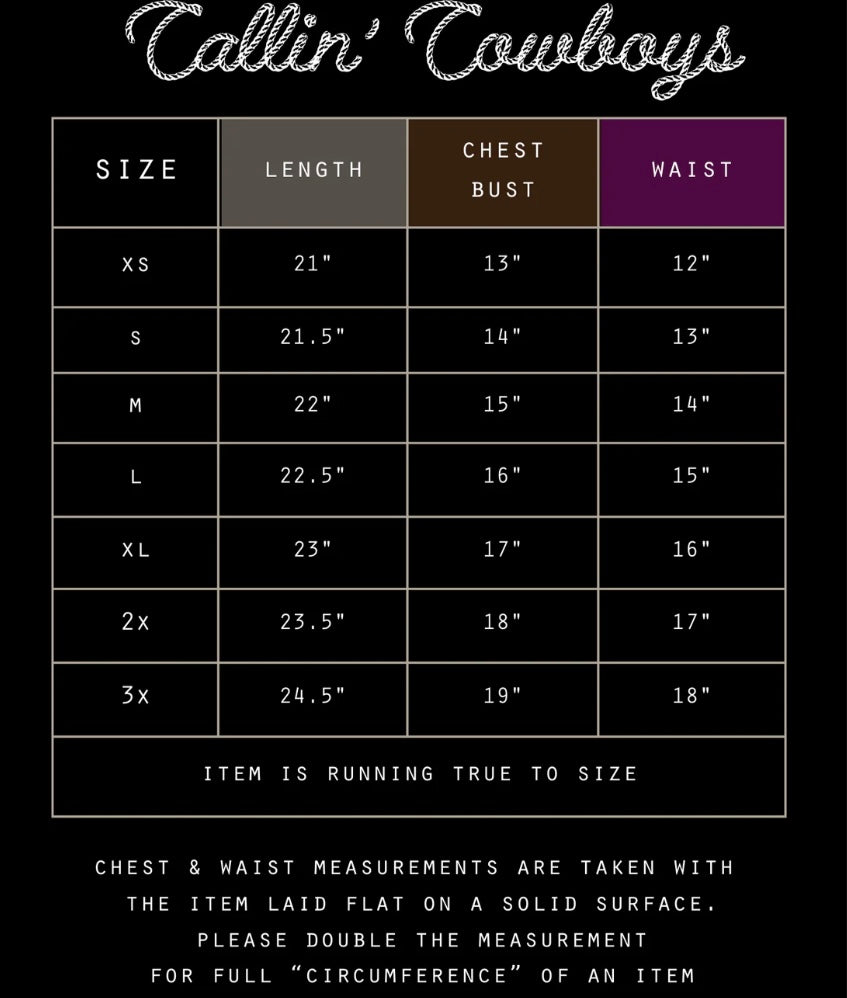 Callin Cowboys Mesh Tank