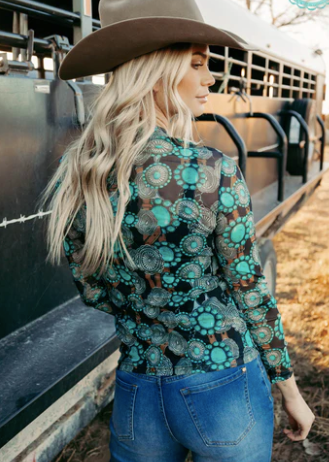 Concho Queen Mesh Top