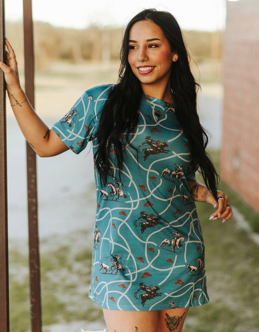 Jade Horse Tshirt Dress