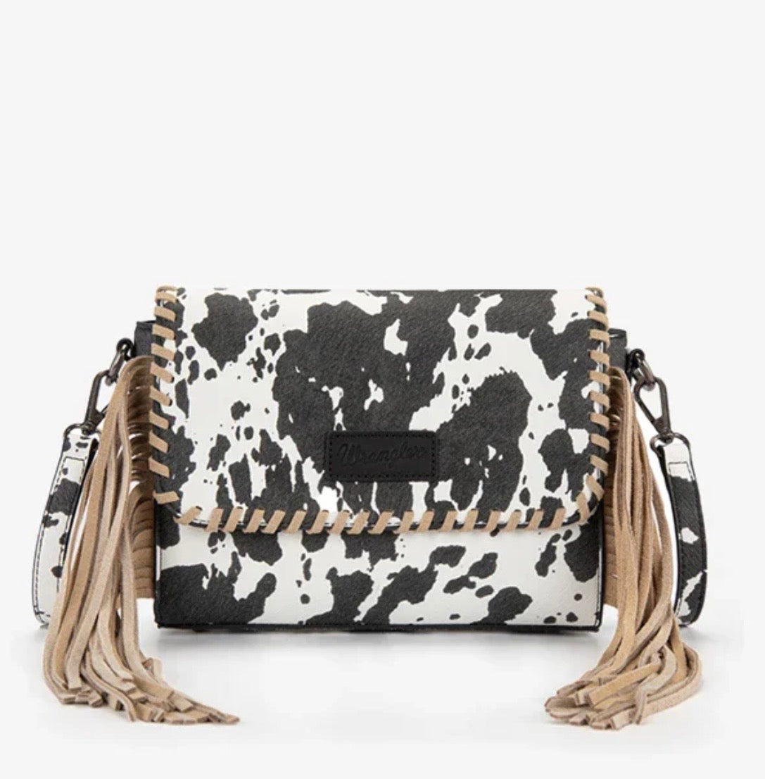 Wrangler Cow Print Crossbody Bag