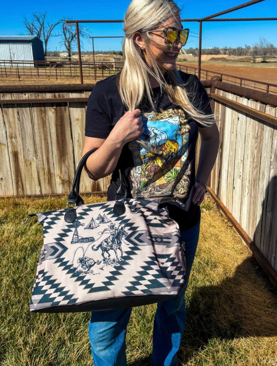 Wranglin Cowboy XL Tote