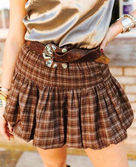 Plaid Bubble Skort
