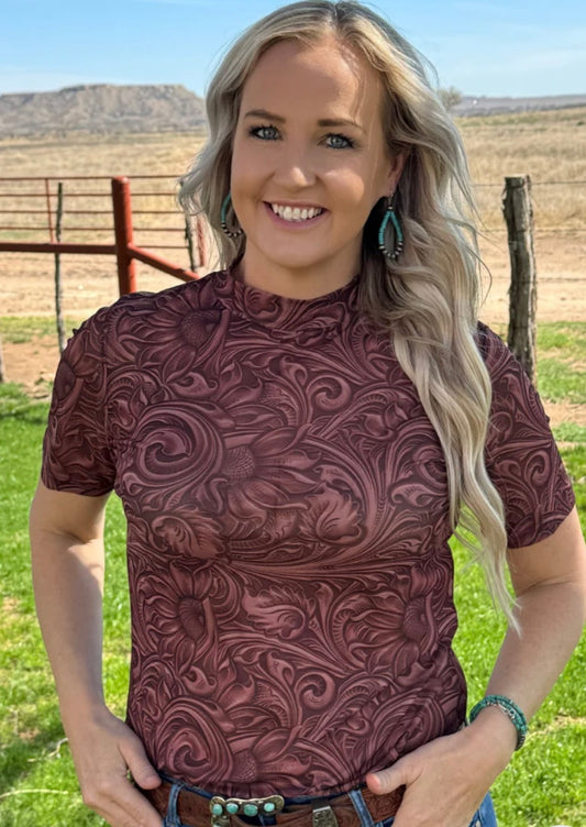 Country Roads Mesh Top