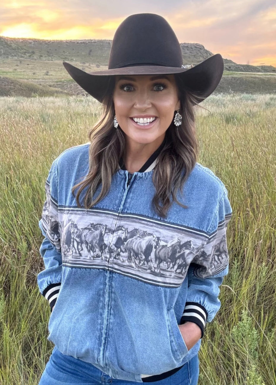 Wild Horse Bomber Jacket
