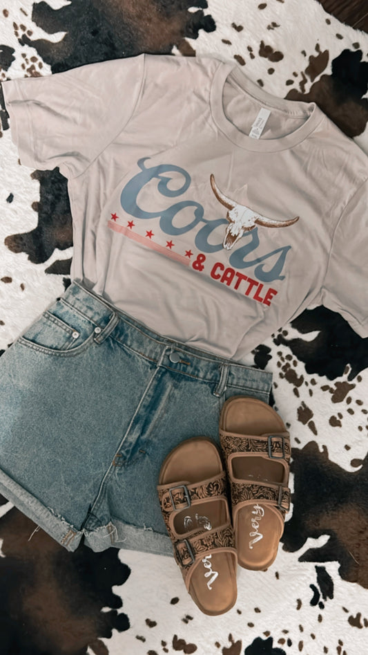 Cattle Gray Tee