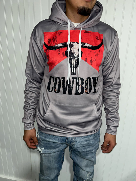 Cowboy Hoodie Gray