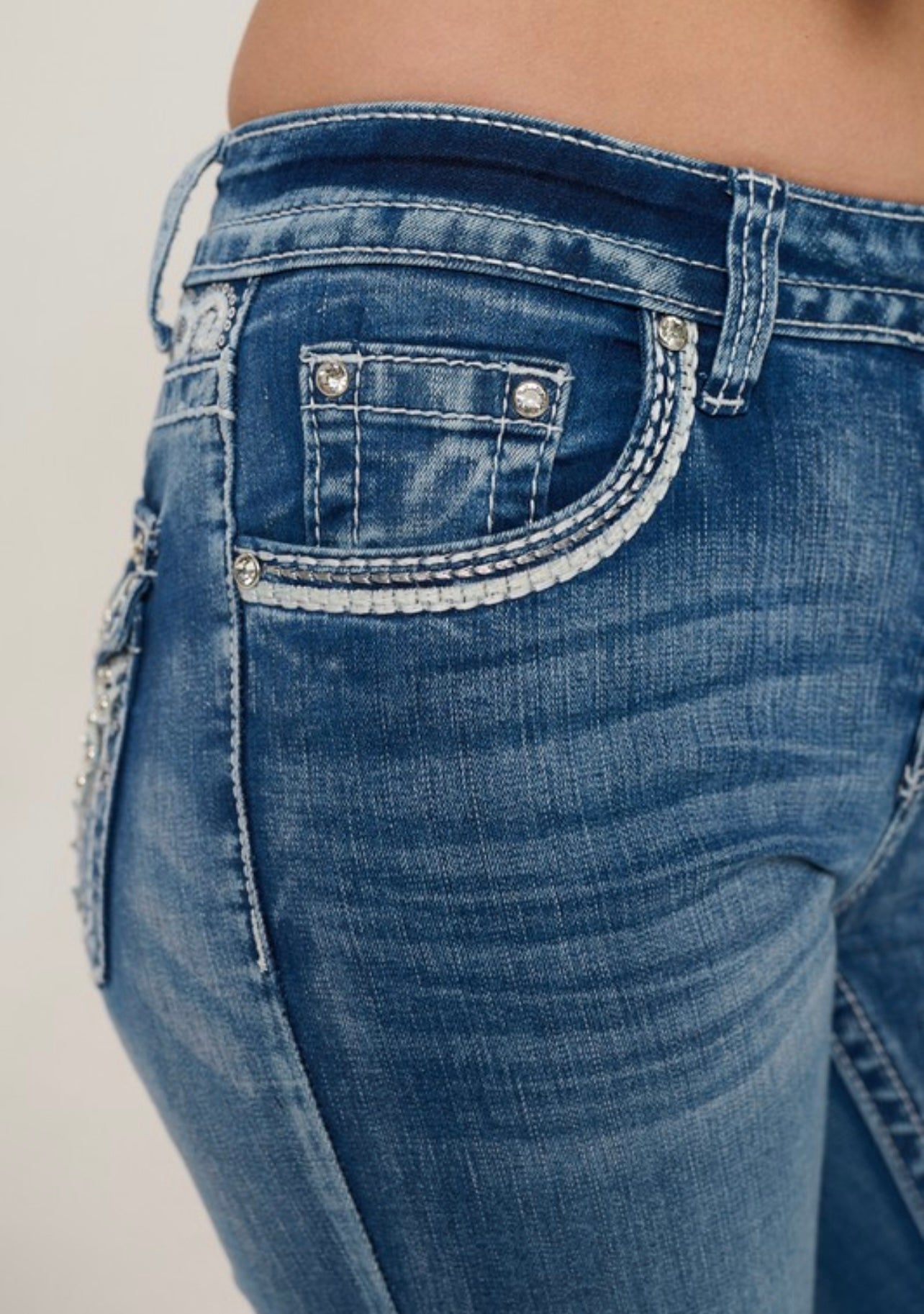 Vaquera Rhinestone Jeans