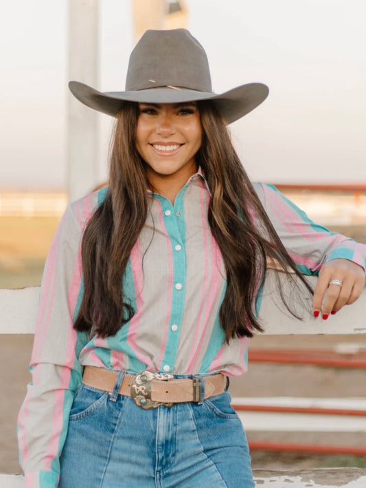 Pastel Pretty Button Up