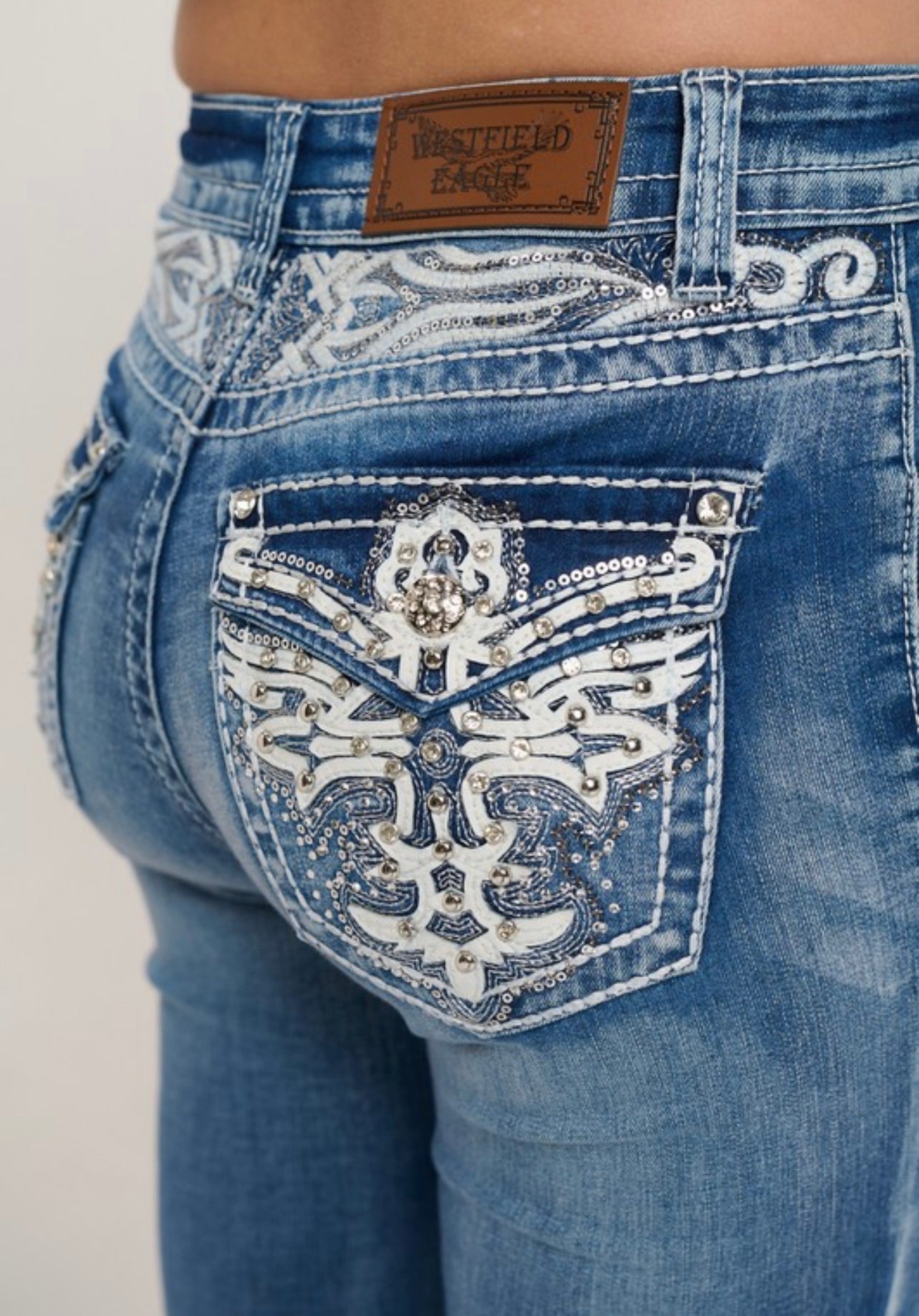 Vaquera Rhinestone Jeans