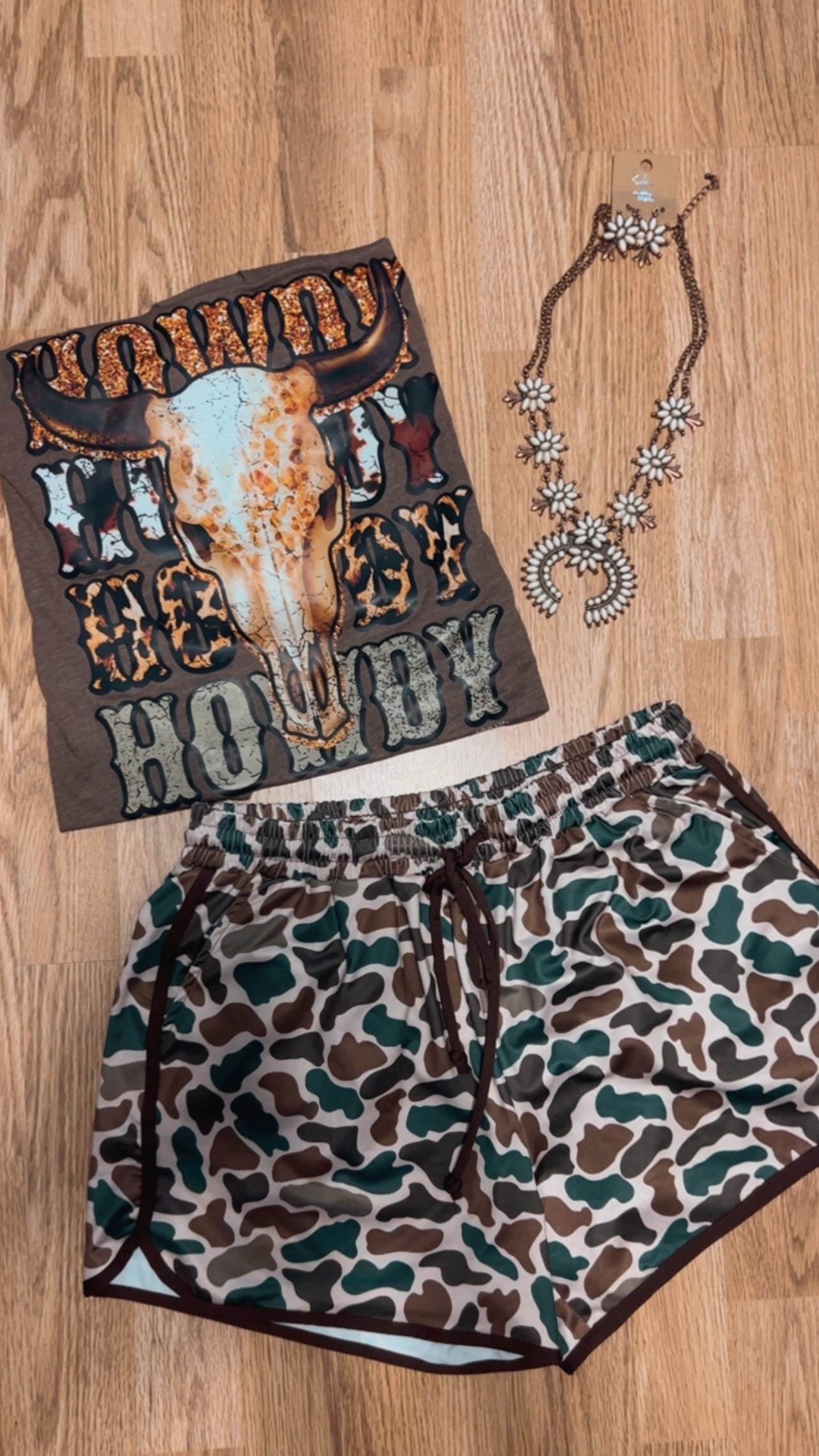 Howdy Brown Tee