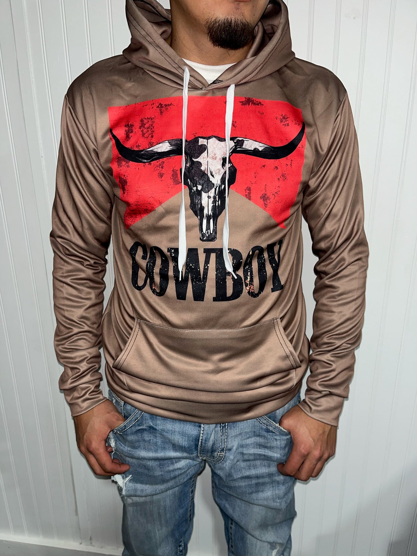 Cowboy Hoodie Brown