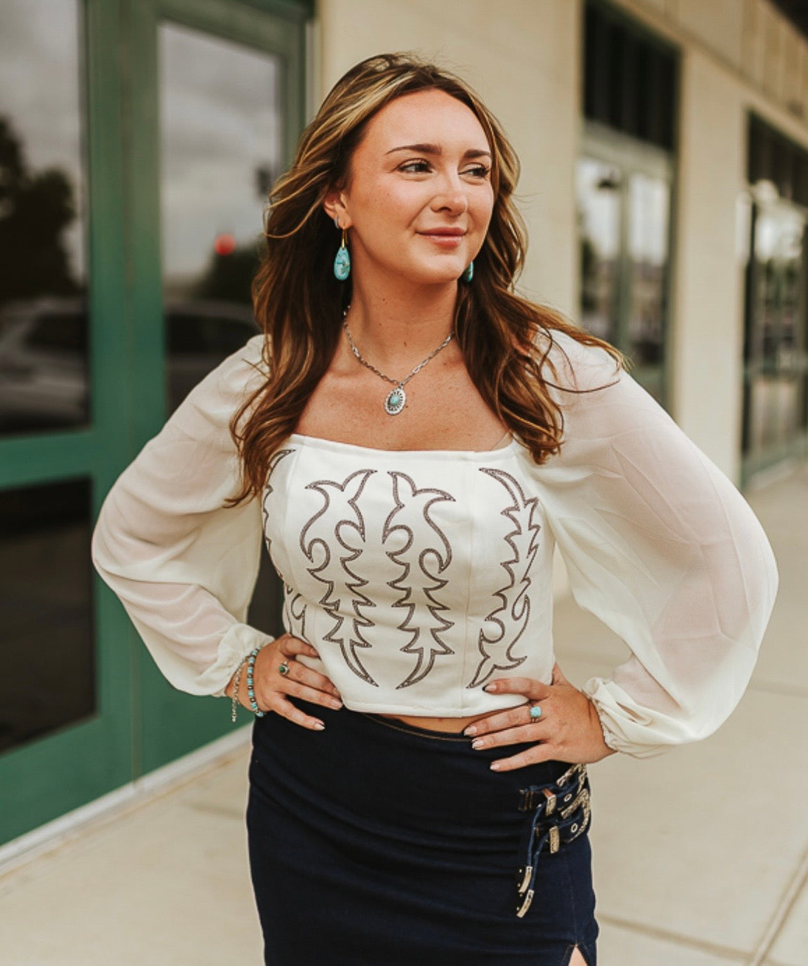 Bootstitch Mesh Top (White)