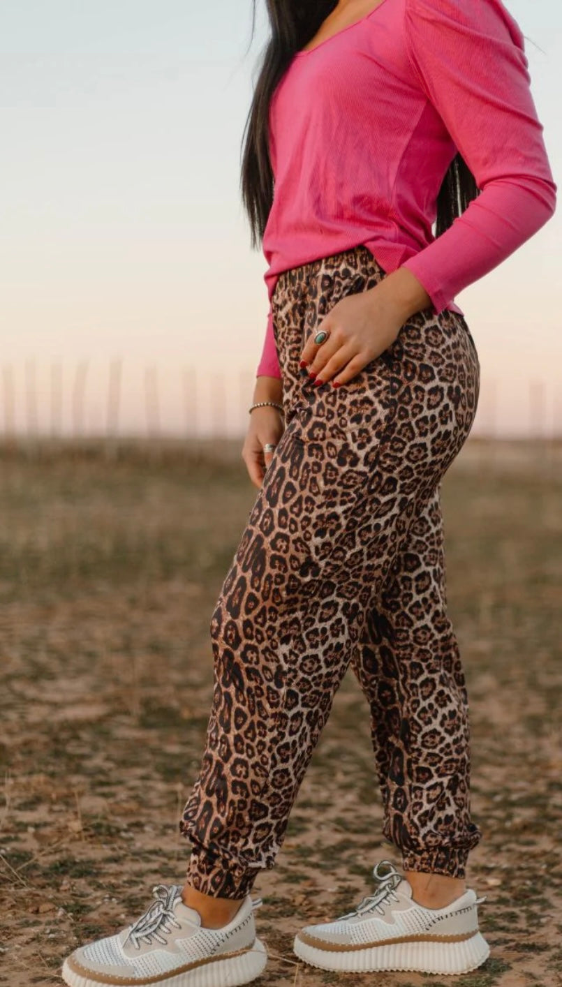 Cheetah Babe Joggers