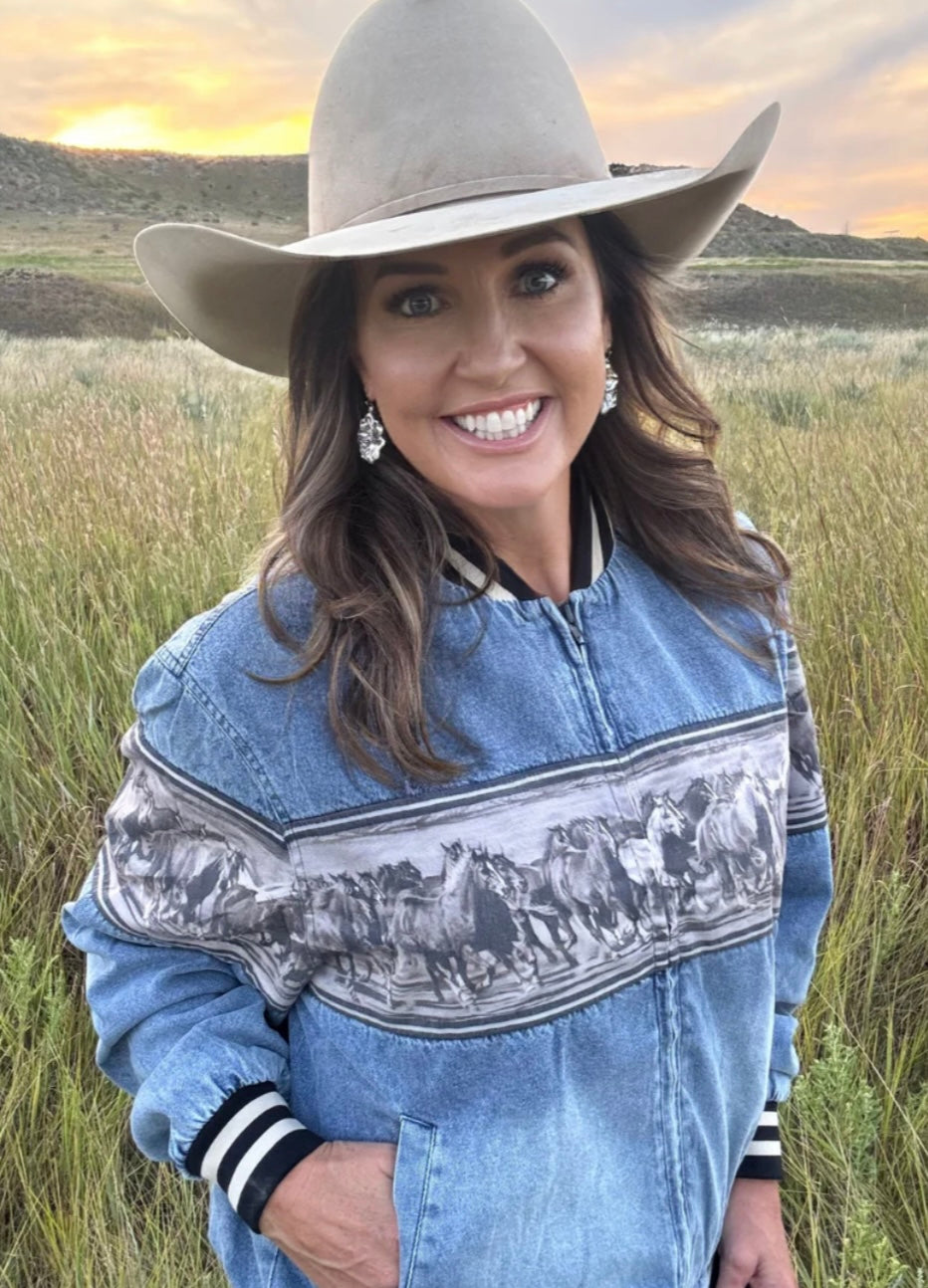 Wild Horse Bomber Jacket
