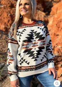 Aztec Knit Sweater