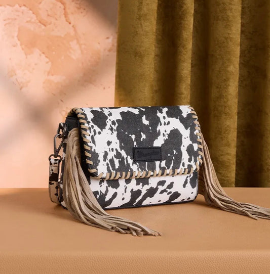 Wrangler Cow Print Crossbody Bag