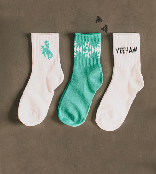 Turquoise Sock Set