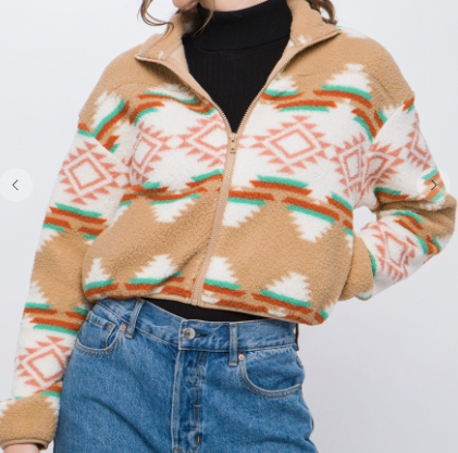 Cozy Aztec Sherpa