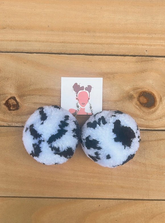 Cow print Poms